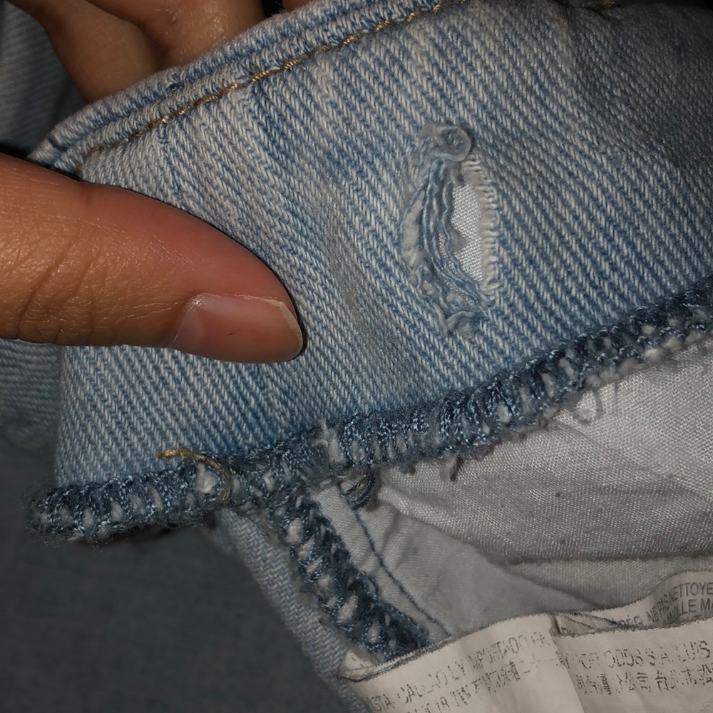 Denim Button Down Mini Skirt - Picture 6 of 6